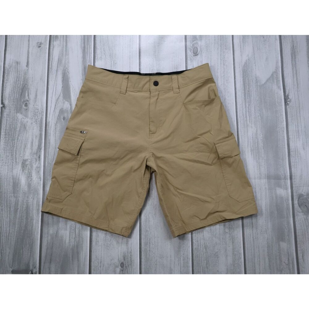 Orvis Men's Cargo Shorts Nylon Spandex Blend Lightweight Hiking Elastic Waist 32